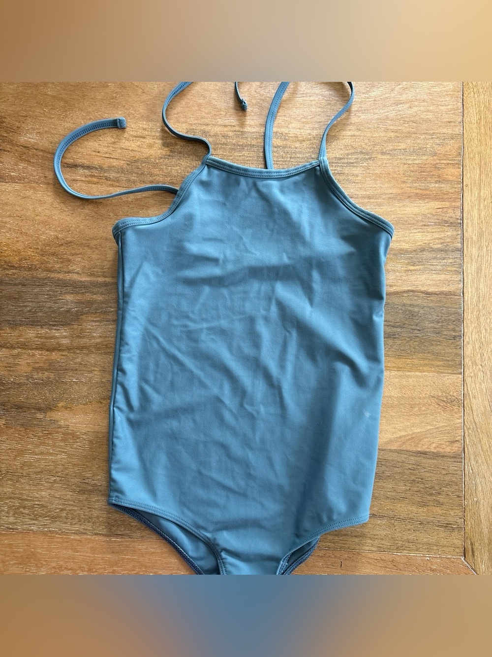 Kids One-Piece Swimsuit in Slate Blue - Classic Tank Style